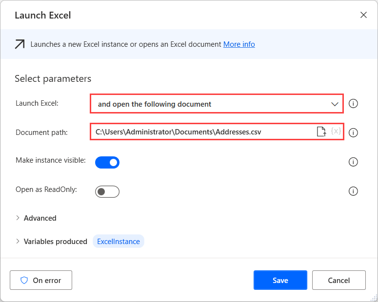 Convertire un file CSV in un foglio di calcolo Excel - Power Automate |  Microsoft Learn