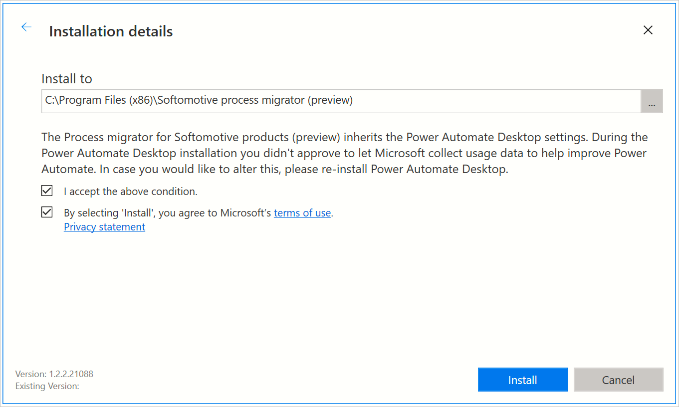 Utilità di migrazione dei processi per i prodotti Softomotive (anteprima) - Power  Automate | Microsoft Learn