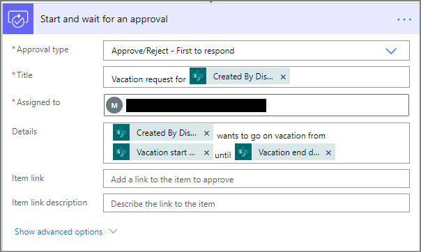 Screenshot che mostra come configurare la scheda Avvio e attesa per l'approvazione nella finestra di progettazione classica.