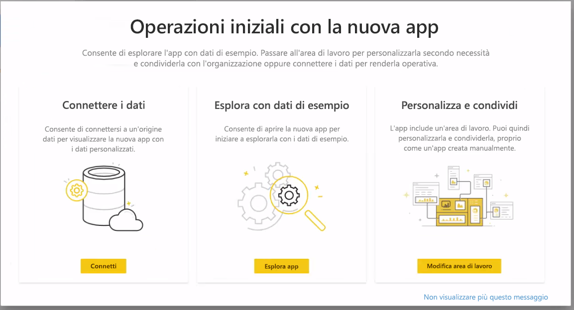 Screenshot che mostra l'opzione per connettersi ai dati per LinkedIn Sales Navigator.