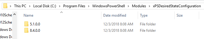 Più versioni delle risorse installate nella cartella