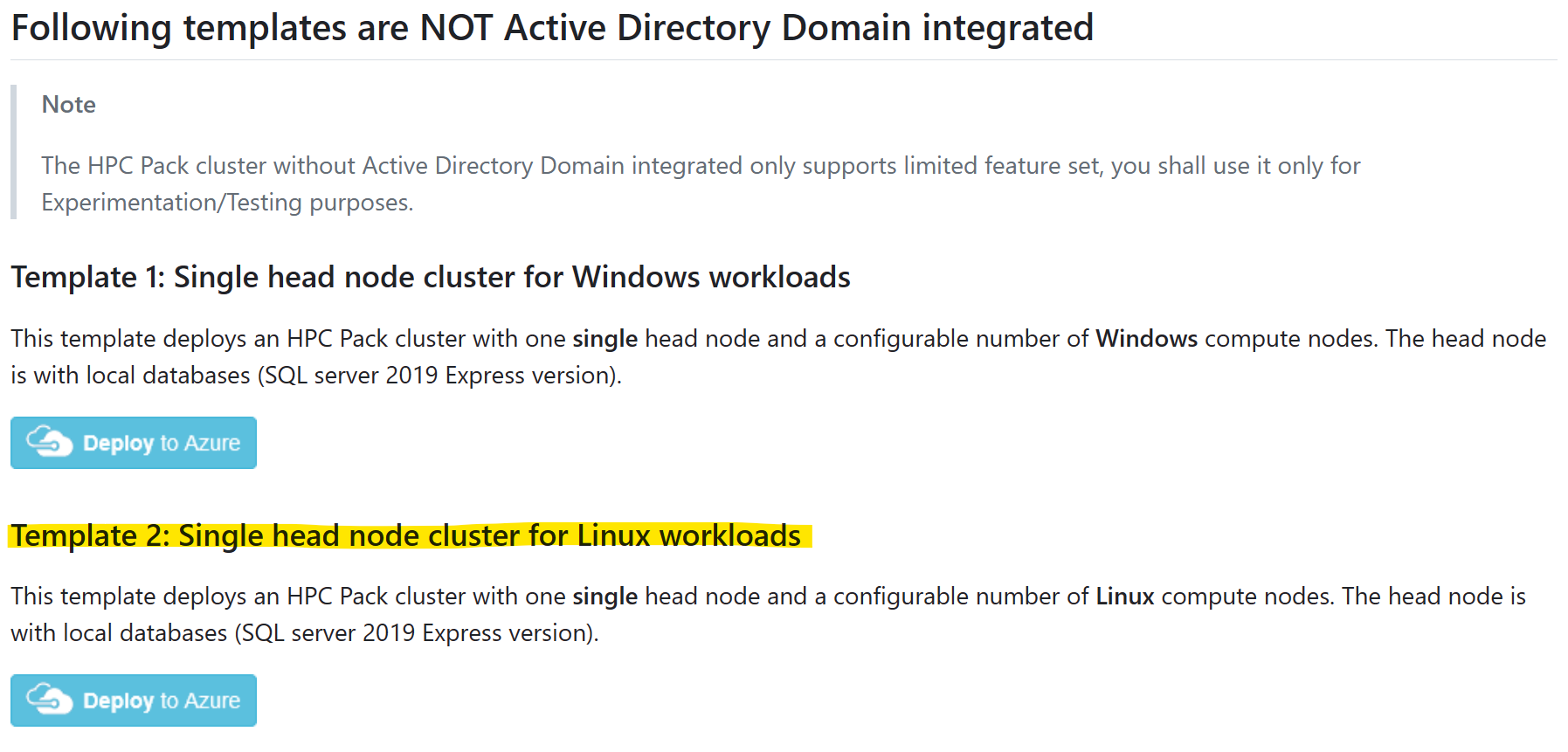 selezionare un modello di Resource Manager