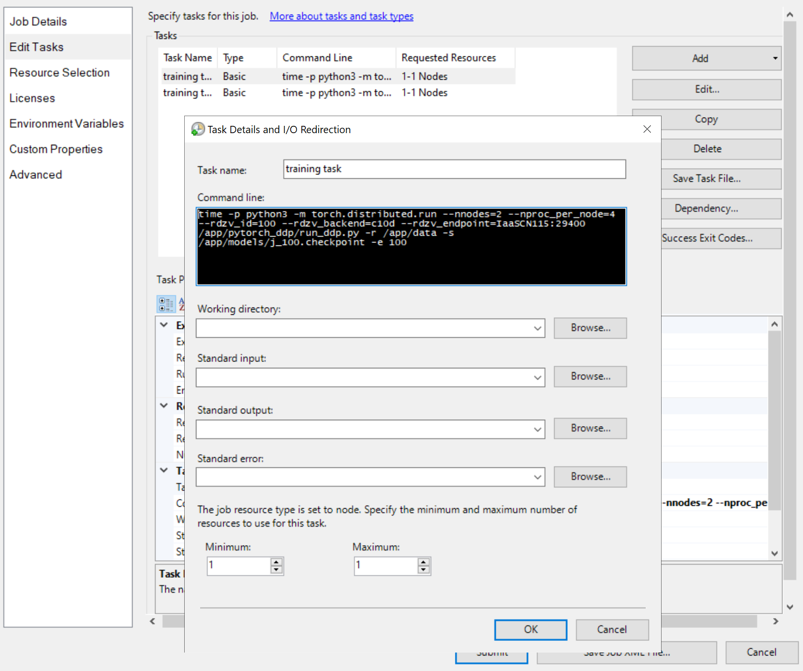 modificare le attività del processo
