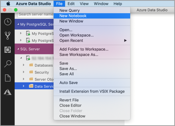 Nuovo file di notebook