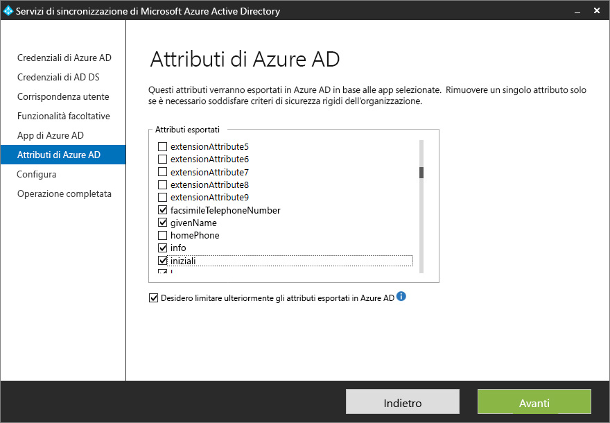 Azure AD attributes