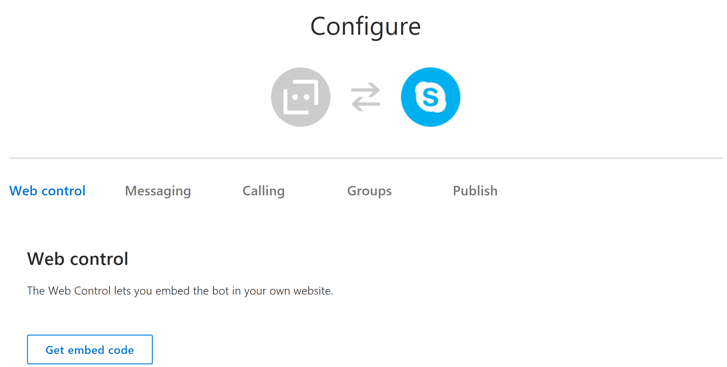 Configure Skype channel