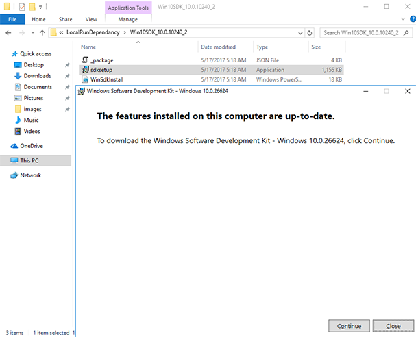 Installare Win10SDK 10240