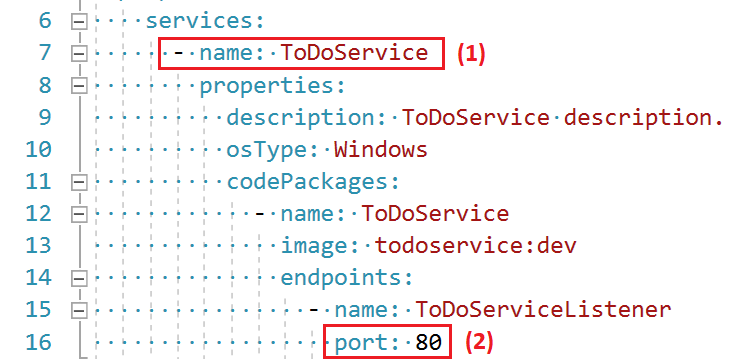 Figura 1: file service.yaml di ToDoService