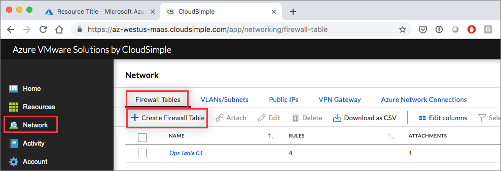 pagina VLAN/subnet