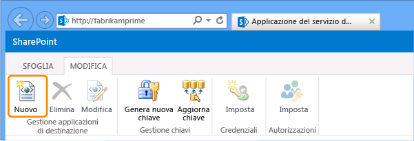 Creare un'applicazione di destinazione dell'archiviazione sicura