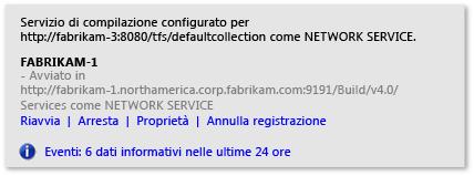 Configurazione del server di compilazione