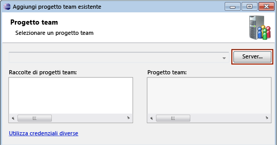 Connessione a Team Foundation Server