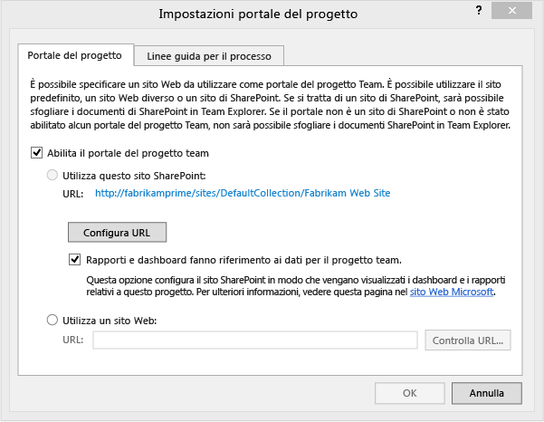 Verificare la configurazione del portale