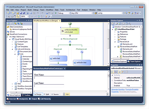 Sviluppo di un'applicazione SharePoint in Visual Studio 2010