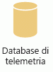 Questa icona rappresenta il database di telemetria.