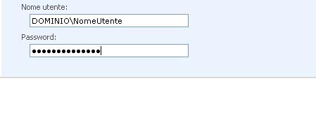 Excel Services - finestra di dialogo per specificare il nome utente