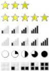 Set di icone degli indicatori di classificazione