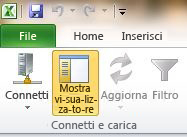 Excel - Pulsante Mostra visualizzatore nella scheda Dati master