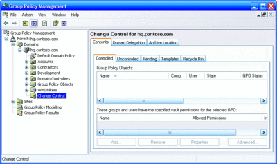 Figura 2 Console Advanced Group Policy Management