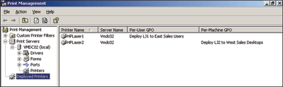 Figure 5 Deployed Printers Node