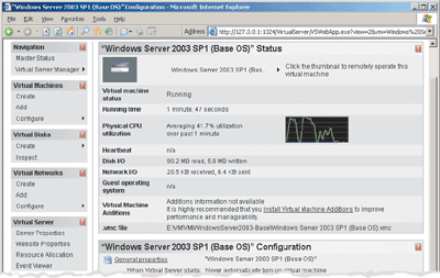 Figure 4 Virtual Machine Properties