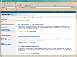 Figure 2 TechNet Blogs