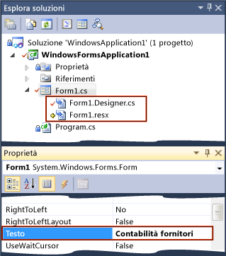 Estrazione di file aggiuntivi in Visual Studio