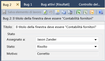 Bug associato risolto automaticamente