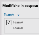 Scegliere un'area di lavoro in Team Explorer