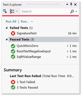 Unit test non superato (superato in precedenza)