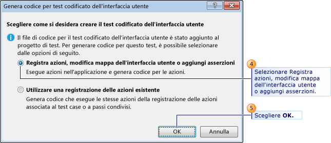 Seleziona azioni record