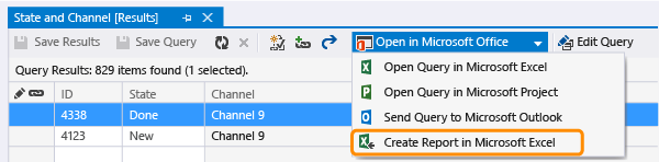 Create Report in Microsoft Excel