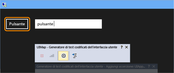 Fare clic sul controllo Button per impostare il valore della casella di testo