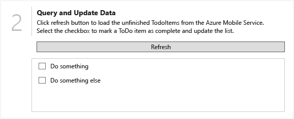 WPFQuickStart3 The Todo items are added to the list.