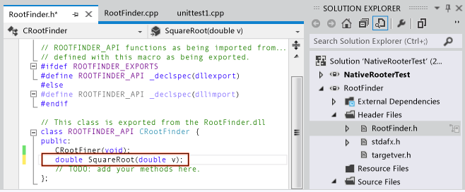 UteCpp07 New DLL code project and .h file with API macros