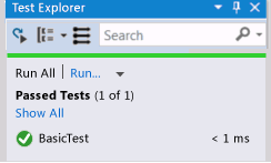 UteCpp10 Unit Test Explorer - Basic Test passed