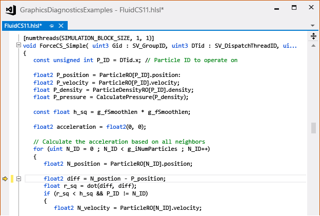 gfx_diag_demo_compute_shader_fluid_step_10 The corrected compute-shader code.