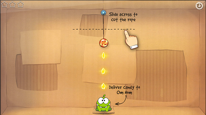 Cattura di schermata del pannello Canvas del gioco con un controllo di annullamento visibile