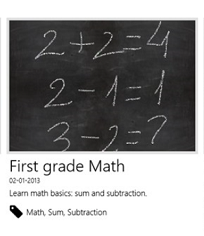 Matematica per la prima elementare con Educ8 Teacher