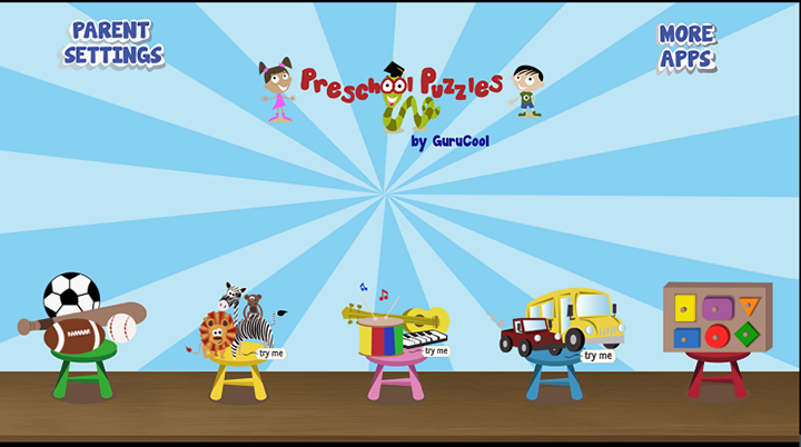 GuruCool Preschool Puzzles