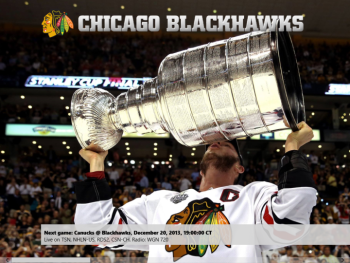 Pagina principale dell'app Chicago Blackhawks