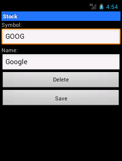 Android sample detail