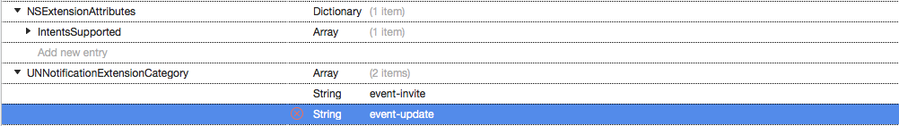 Categorie di estensioni del contenuto di notifica