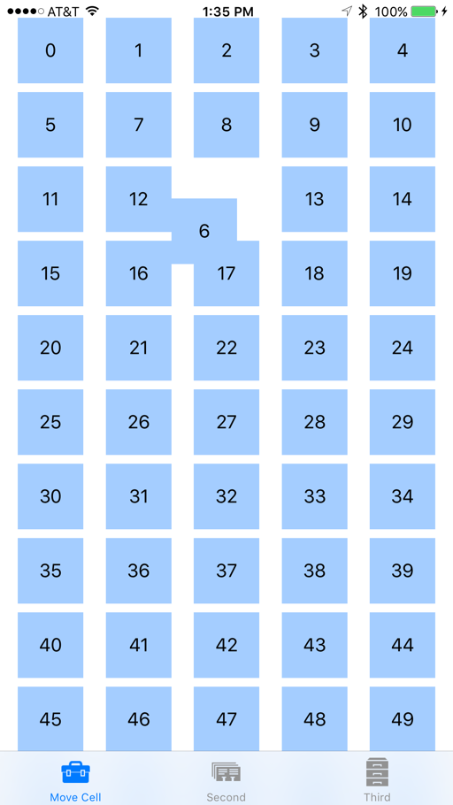 Esempio del processo di riordinamento