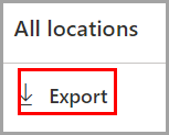 controllo esporta per classificazione dati.