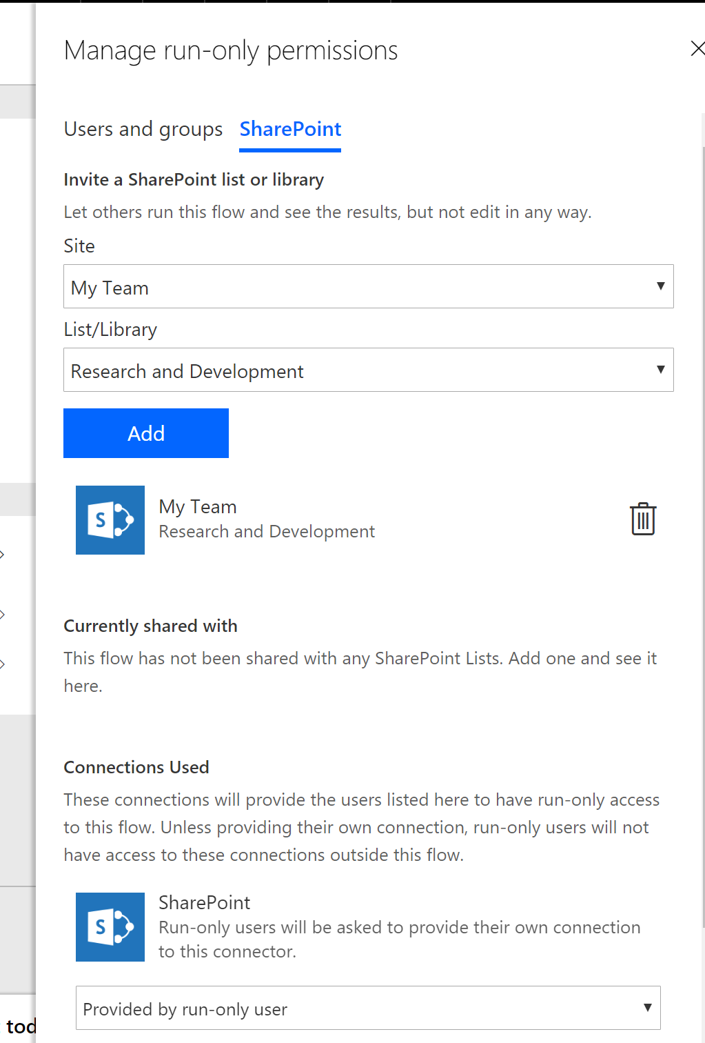 Manage run-only permissions