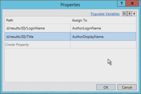 Figure 10. Retrieving values from LookupSPUser