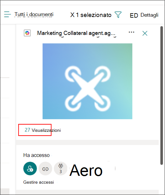 Informazioni dettagliate sui file dell'agente