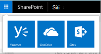 Spostamento in SharePoint Server 2016 che mostra l'app Viva Engage