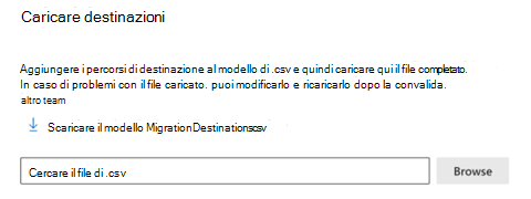 caricare le destinazioni per gli account Google in blocco